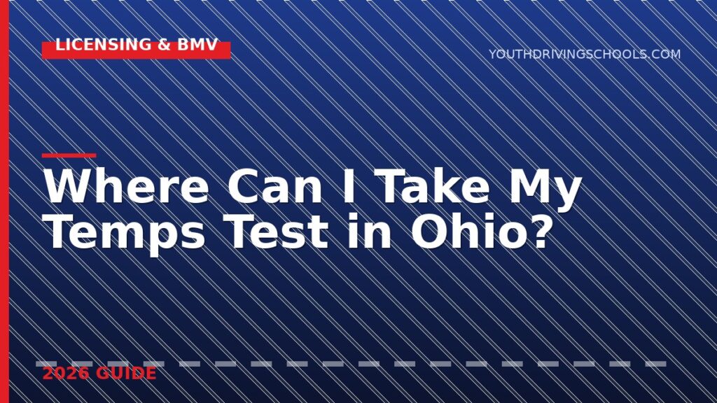 Where Can I Take My Temps Test? Ohio Locations Near You Where Can I Take My Temps Test? Ohio Locations Near You